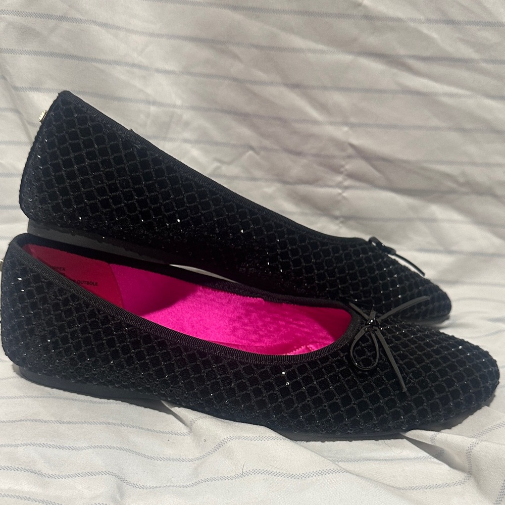 Birdies Songbird Ballet black shimmer flats - Picture 5 of 7